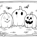 coloriage citrouille et decoupage a imprimer gratuit