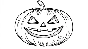 image pour coloriage citrouille enfant