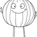 coloriage citrouille a imprimer