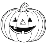 coloriage citrouille pour enfant de 5 ans