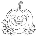 coloriage citrouille a dessiner en ligne