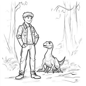 coloriage jurassic world pour enfants a imprimer gratuit