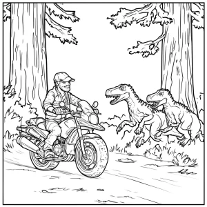 coloriage jurassic world à imprimer pour enfant de 9 ans
