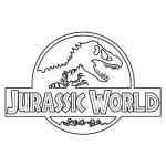 coloriage jurassic world à imprimer pour enfant de 4 ans