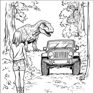 coloriage jurassic world pour enfants a imprimer gratuit
