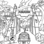 coloriage jurassic world pour bebe a imprimer