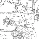 coloriage jurassic world à imprimer pour enfant de 4 ans