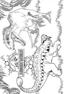 coloriage jurassic world à imprimer gratuitement pdf