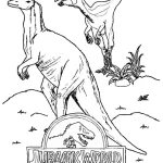 coloriage jurassic world de pour enfants