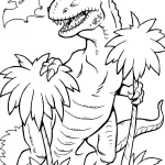 coloriage jurassic world à imprimer pour enfant de 3 ans
