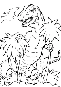 coloriage jurassic world à imprimer pour enfant de 3 ans