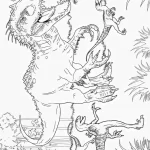 coloriage jurassic world pour enfant de 3 ans