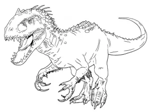 coloriage jurassic world a telecharger