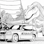 coloriage jurassic world à imprimer gratuitement pdf