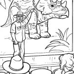 coloriage jurassic world à imprimer pdf