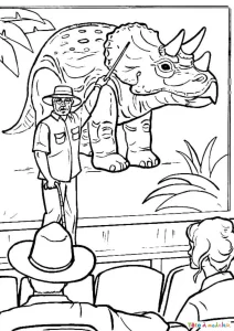 coloriage jurassic world à imprimer pdf