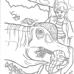 coloriage jurassic world à imprimer pour enfant de 7 ans