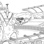 coloriage jurassic world et decoupage a imprimer gratuit