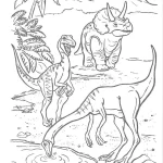 coloriage jurassic world pour enfant de 4 ans
