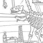 coloriage jurassic world à imprimer pour enfant de 4 ans