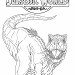coloriage jurassic world pour enfant a imprimer gratuit