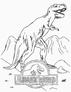 imprimer coloriage jurassic world pour enfant