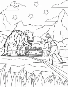 coloriage jurassic world d
