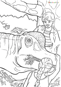 coloriage jurassic world pour enfant a imprimer gratuit