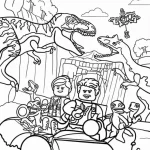 coloriage jurassic world pour enfants a imprimer