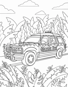 coloriage jurassic world pour enfant de 8 ans