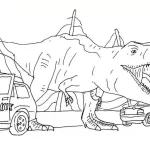 coloriage jurassic world pour enfant de 8 ans