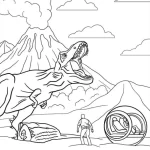 coloriage jurassic world gratuit a imprimer