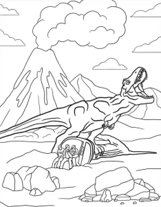coloriage jurassic world en ligne pour enfant