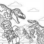 coloriage jurassic world educatif pour enfant