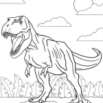 coloriage jurassic world à imprimer pour enfant de 8 ans