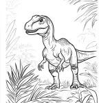 coloriage jurassic world à imprimer pour enfant de 8 ans