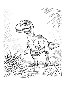 coloriage jurassic world à imprimer pour enfant de 8 ans