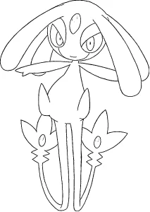image de coloriage pokemon legendaire pour enfant