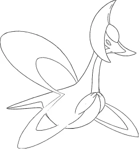 coloriage pokemon legendaire à imprimer kawaii