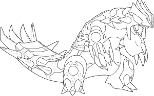 imprimer coloriage pokemon legendaire