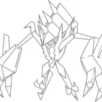 coloriage pokemon legendaire à imprimer a4