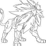 image de coloriage pokemon legendaire pour enfant