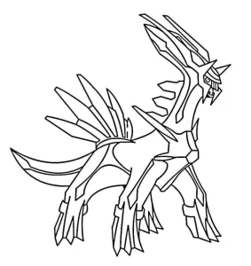 imprimer coloriage pokemon legendaire