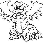coloriage pokemon legendaire à imprimer pour enfant de 10 ans