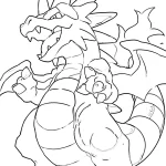 coloriage pokemon legendaire à imprimer pour enfants