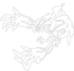 coloriage pokemon legendaire à imprimer pour enfant de 10 ans