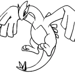 coloriage pokemon legendaire pour enfant de 6 ans