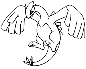 coloriage pokemon legendaire pour enfant de 6 ans