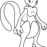 coloriage pokemon legendaire à imprimer pour enfant de 4 ans