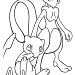 coloriage pokemon legendaire à imprimer pour enfant de 8 ans